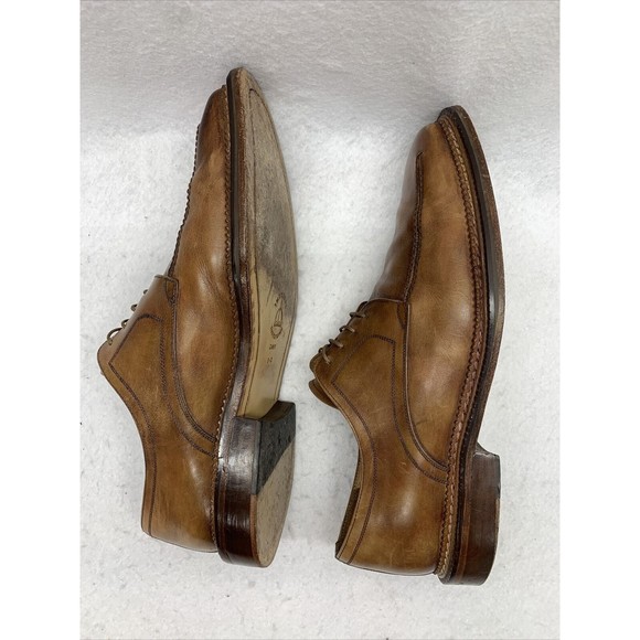 Mezlan MALTA Men’s Leather Square Toe Derby Lace Up Shoes 53911 Tan Brown 10.5M main image 11
